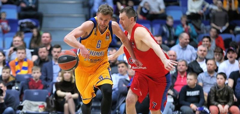 «Химки» выиграли у ЦСКА третий матч четвертьфинала Евролиги